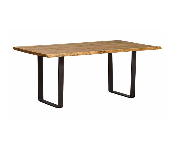 Barkman Live edge dining table with steel u base