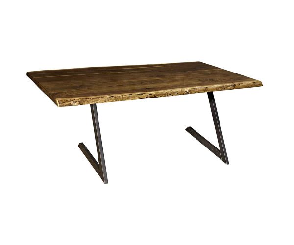Barkman Live Edge Dining Table with Z base