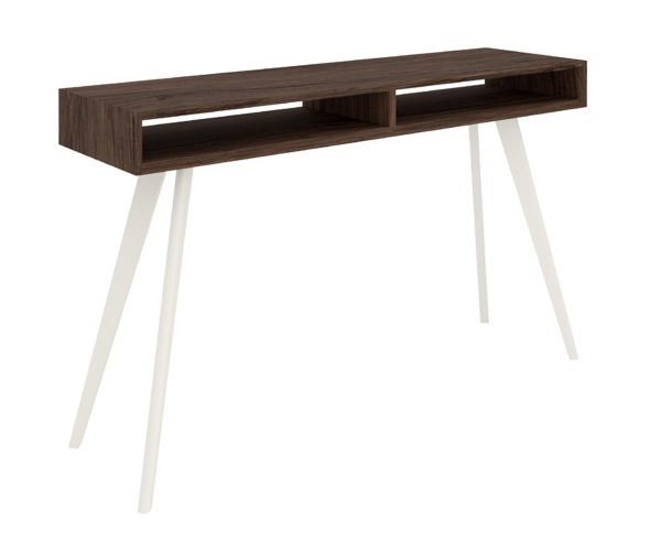 Barkman London console in Red Oak and Brown Maple