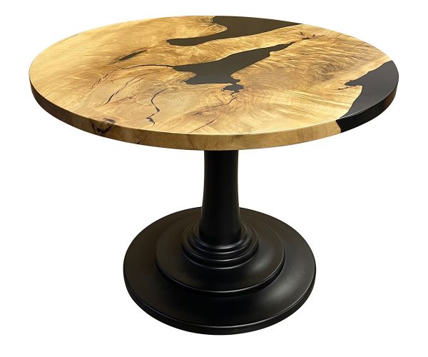 Custom Round Game Table with Epoxy Top