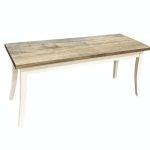 Barkman Astoria Bench with Wormy Maple Seat and Brown Maple Base