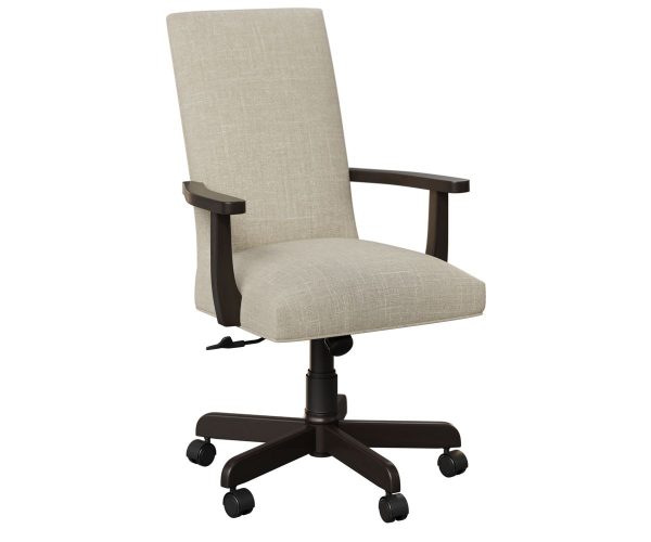 Barkman Glendora Office Chair in Maple with Cream Fabric