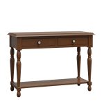 Shelby Console Table in Brown Maple