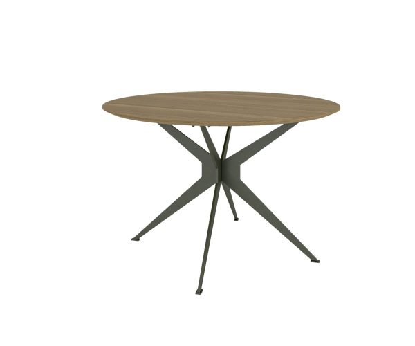 Barkman Jefferson Round Dining Table in Brown Maple