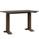 Dawsyn Sit-stand Desk with Wood Base