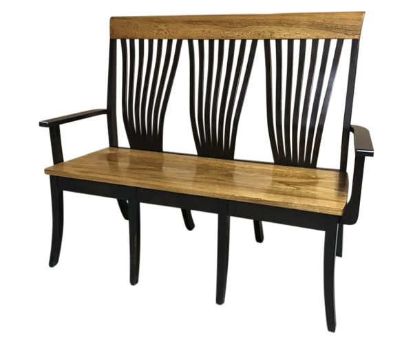 Barkman Furniture Custom Christy Fanback Bench