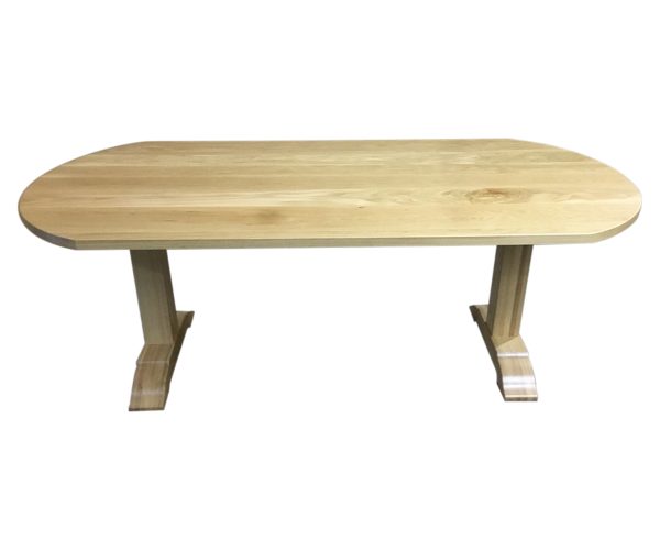 Custom Oval Dining Table in White Oak