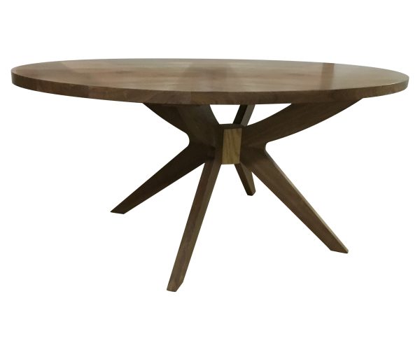 Custom Round Pedestal dining Table by Barkman Furniture