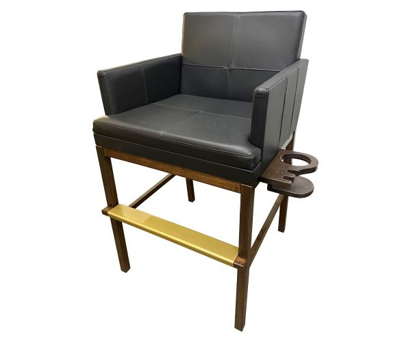 Custom Leather Bar Chair