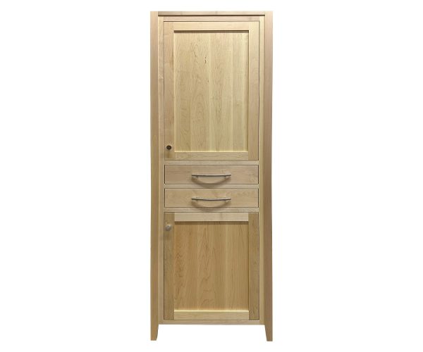 Custom Linen Cabinet in Select White Maple