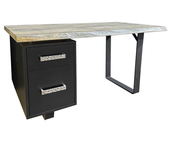 Custom Albany style desk with U base and no pencil drawer