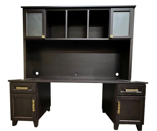 Custom Desk & Bookcase #9917