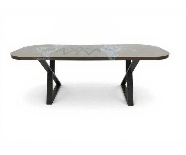 Custom 78" Racetrack Oval Dining Table #11056